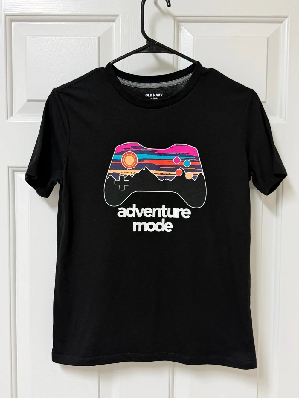 Old Navy Video Game Controller Black T-Shirt Size Boy’s XL